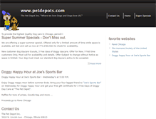 Tablet Screenshot of petdepots.com